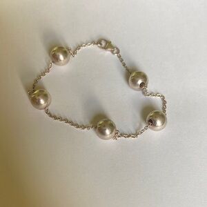 Elegant Silver Beaded Bracelet